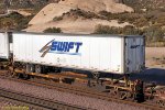 TTAX 654155-A with Swift trailer load at Alray-Cajon Pass CA.  10/31/2009